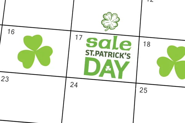 Imagen compuesta de st patricks día venta anuncio —  Fotos de Stock