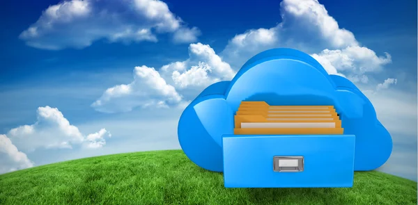 Composite image of cloud computing drawer — Stock Photo, Image