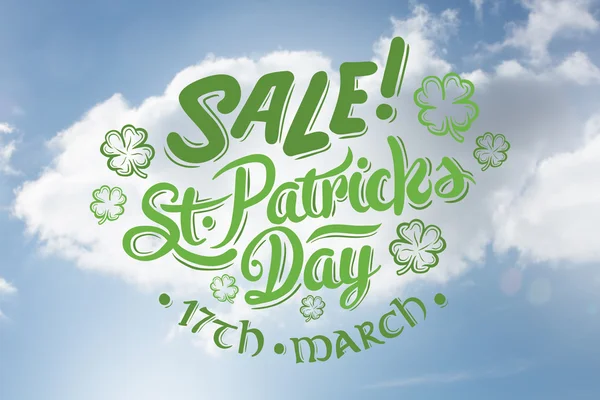 Samengestelde afbeelding voor st patricks dag verkoop advertentie — Stockfoto