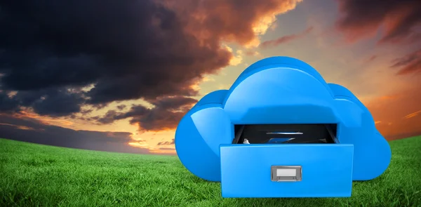 Composite image of cloud computing drawer — Stock Photo, Image