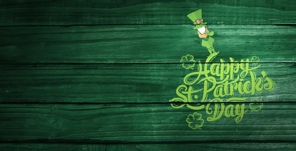 Composite image of patricks day greeting — Stock Photo, Image