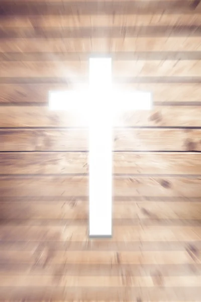 Composite image of white cross — Stock Photo, Image