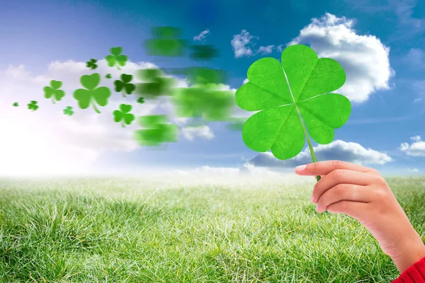 Zusammengesetztes Bild von Shamrock — Stockfoto