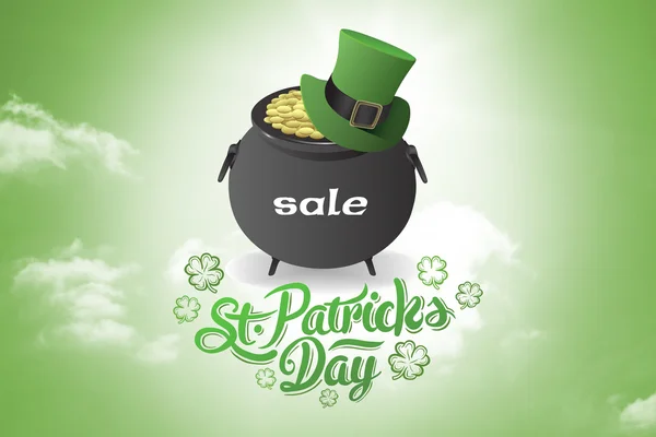 Composite image of st patricks day sale ad — Stock Photo, Image