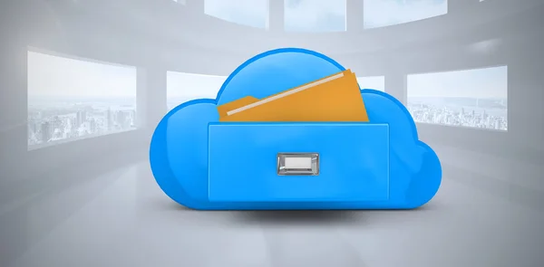 Composite image of cloud computing drawer — Stock Photo, Image