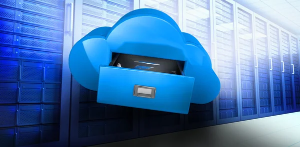 Образ облачного вычислительного ящика — стоковое фото