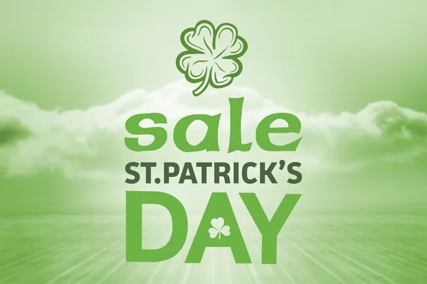 Zusammengesetzte Bild von st patricks day sale ad — Stockfoto