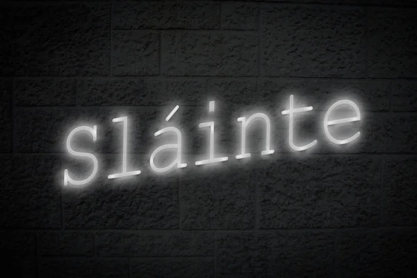 Composite image of slainte sign — Stock Photo, Image