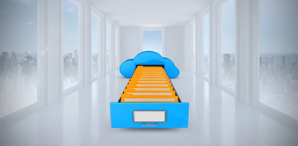 Composite image of cloud computing drawer — Stock Photo, Image