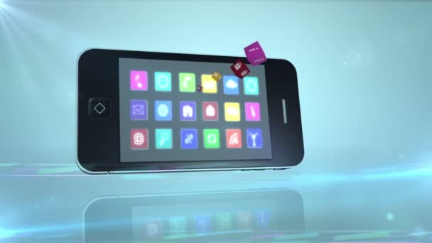 Smartphone communiquant avec le cloud — Video