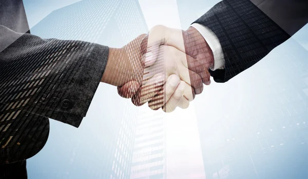 Handshake between two business people — Stock Photo, Image