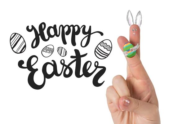 Fingers as easter bunny — Stock Photo, Image