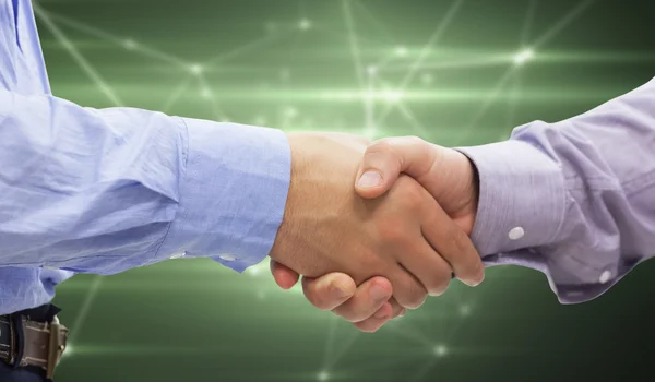 Two men shaking hands — Stock Photo, Image