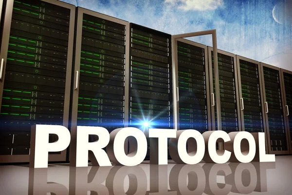 Composite image of protocol — Stock Photo, Image