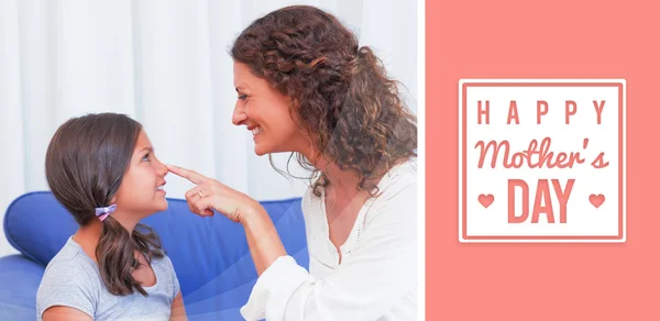 Composite image of mothers day greeting — Stock Photo, Image