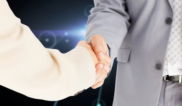 People in suit shaking hands — Stock Photo, Image