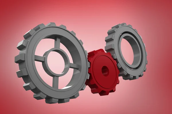 Composite image of cogs and wheels — Stock Photo, Image