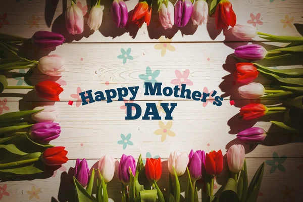 Composite image of mothers day greeting — Stock Photo, Image