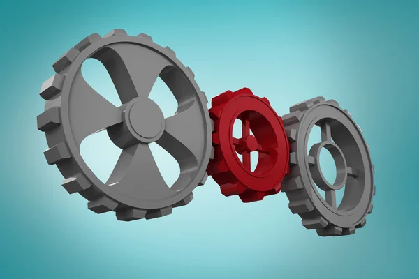 Composite image of cogs and wheels — Stock Photo, Image