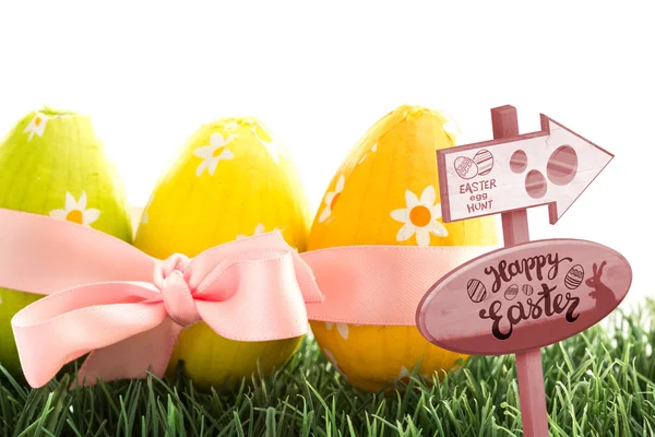 Signo de caza de huevo de Pascua — Foto de Stock