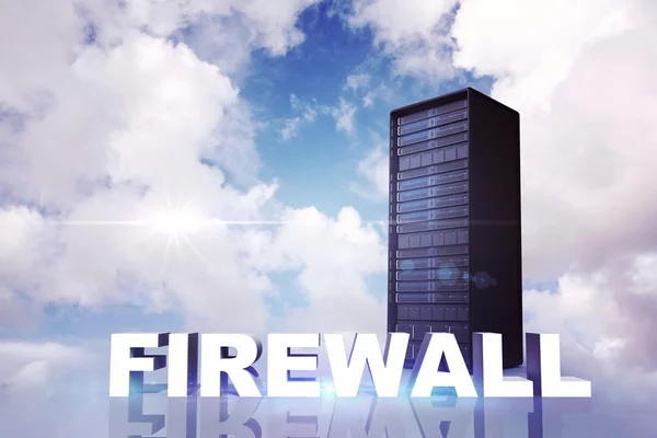 Imagem composta de firewall — Fotografia de Stock