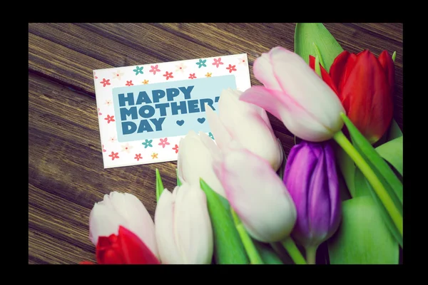 Composite image of mothers day greeting — Stock Photo, Image