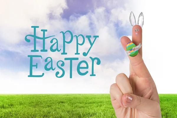 Fingers as easter bunny — Stock Photo, Image