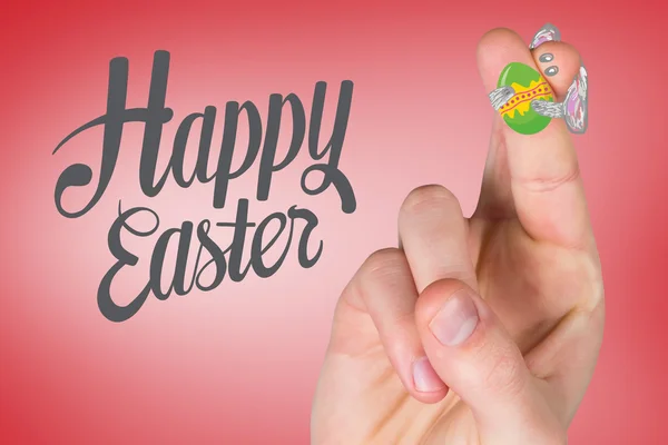 Fingers as easter bunny — Stock Photo, Image