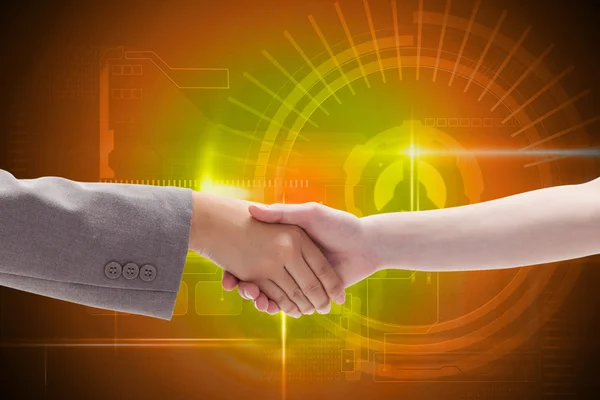 Handshake between two women — Stock Photo, Image