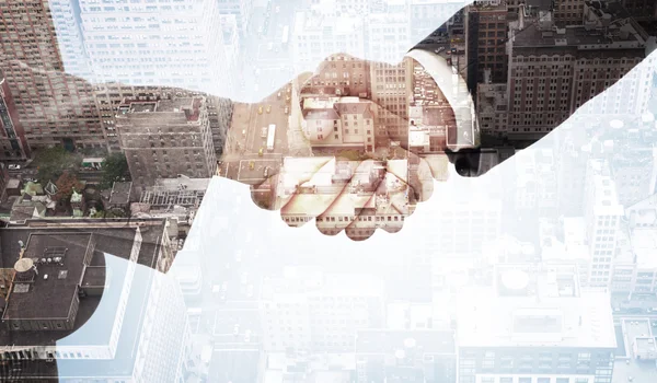 Handshake between two business people — Stock Photo, Image