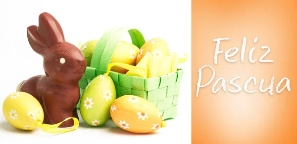 Složený obraz feliz pascua — Stock fotografie