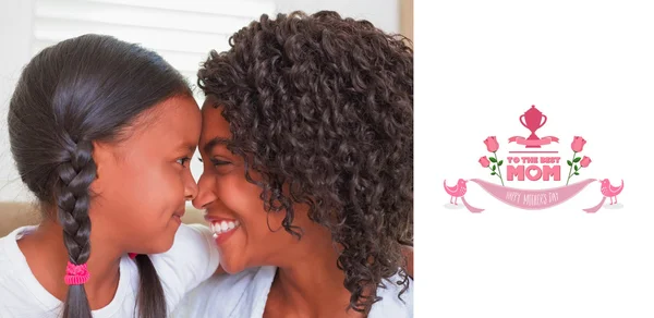 Composite image of mothers day greeting — Stock Photo, Image