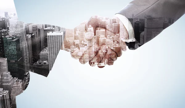 Handshake between two business people — Stock Photo, Image