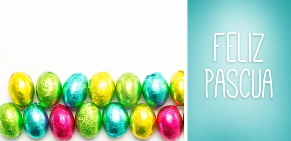 Složený obraz feliz pascua — Stock fotografie