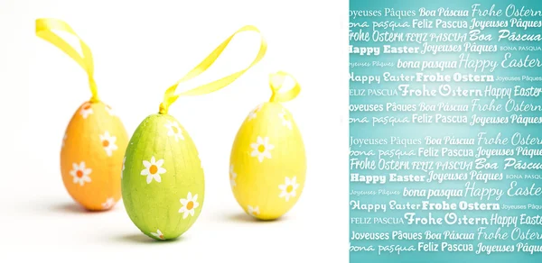 Frohe Ostern in verschiedenen Sprachen — Stockfoto