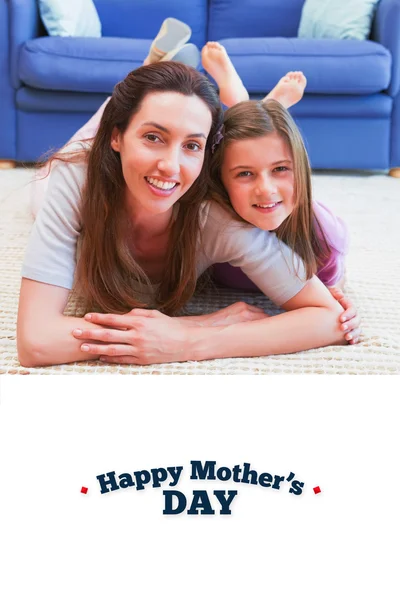 Composite image of mothers day greeting — Stock Photo, Image