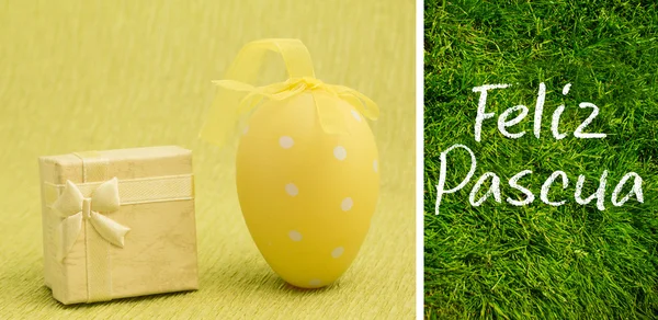 Složený obraz feliz pascua — Stock fotografie