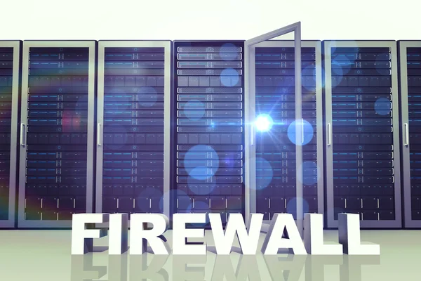 Immagine composita del firewall — Foto Stock