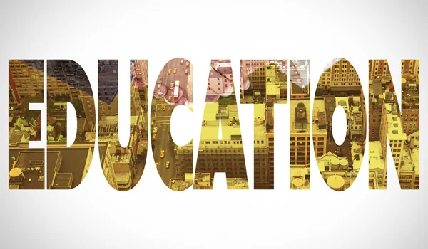 Education against new york — Stock Photo, Image