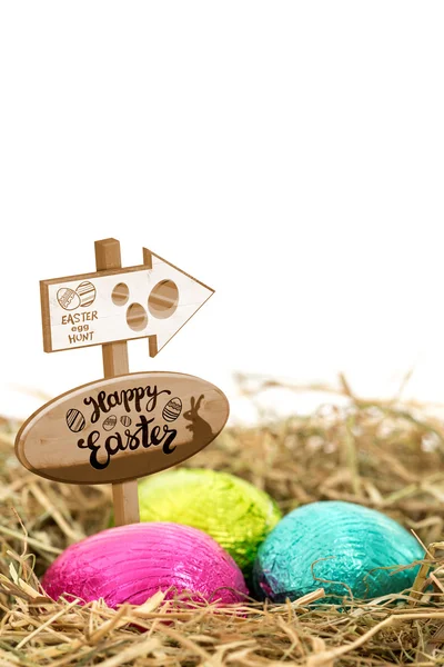 Easter egg hunt sign — Stock Photo, Image