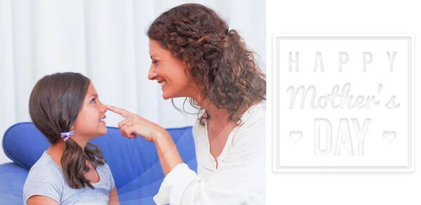 Composite image of mothers day greeting — Stock Photo, Image