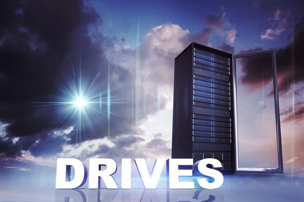 Composite image of drives — Stock Photo, Image