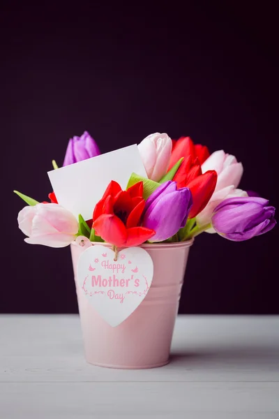 Composite image of mothers day greeting — Stock Photo, Image