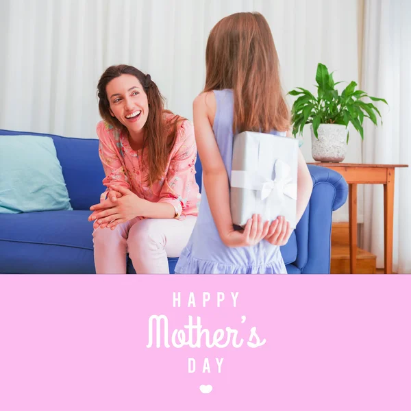 Composite image of mothers day greeting — Stock Photo, Image