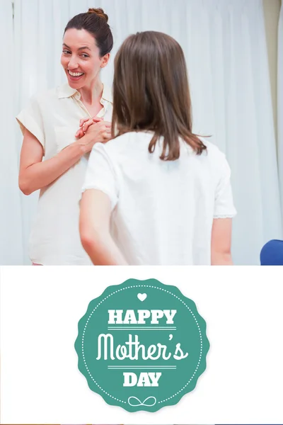 Composite image of mothers day greeting — Stock Photo, Image