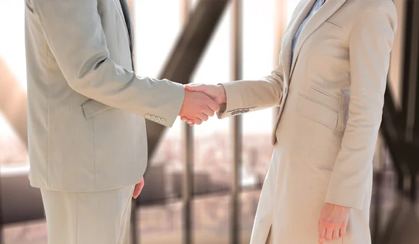 Zakelijke mensen schudden handen — Stockfoto