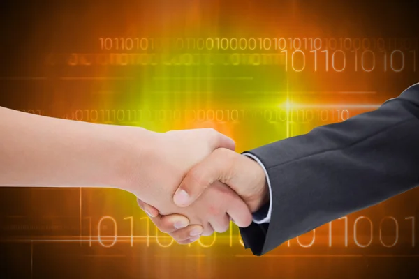 Close up of a handshake — Stock Photo, Image