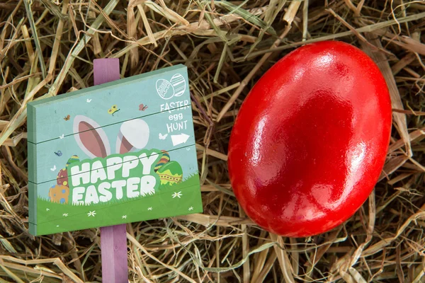 Easter egg hunt teken — Stockfoto