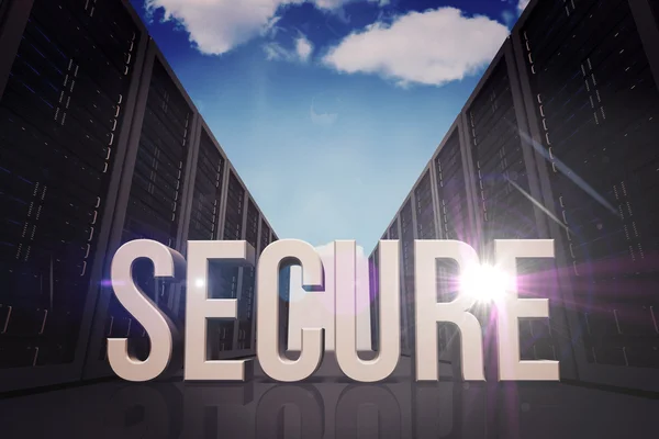 Composite image of secure — Stock Photo, Image