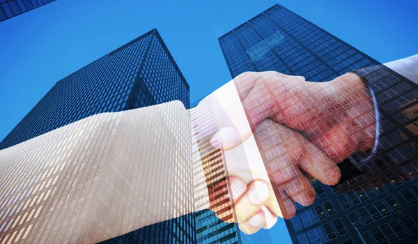 Partners shaking hands — Stock Photo, Image